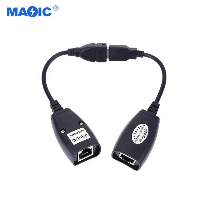 USB 2.0 to RJ45 Lan Ethernet Extension Extender Network Adapter Cable Wired USB to RJ45 Adapter for Printers Keyboard