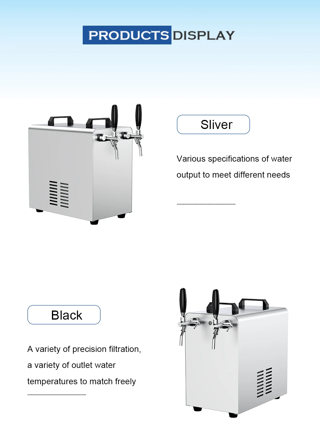 Factory Supply OEM Drinking Water Soda Cooler POU Dispenser Desktop CO2 Bottle Filling Station Soda Water CoolerFor Wholesale details