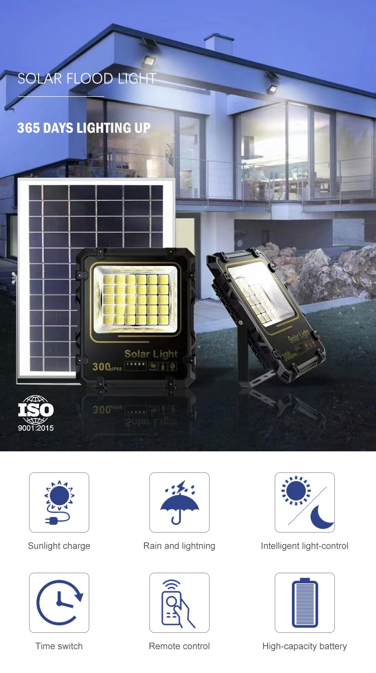 Gisun Rechargeable Solar Power Projectors Ip66 Lamp Stadium 100w 200w ...