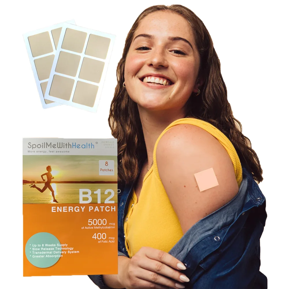 All Natural Ingredients Transdermal Patch Waterproof & Gentle on Skin Vitamin B12 Patches for a Better Morning