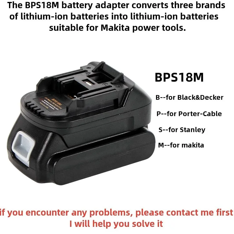 Black Decker Makita Battery Adapter