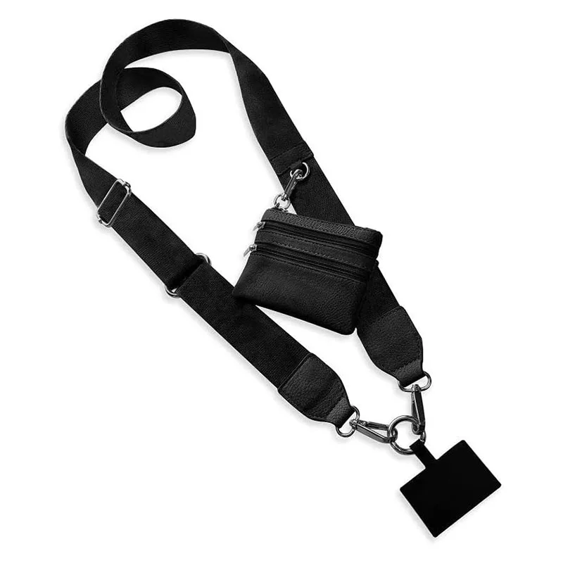 Rewin Wholesale Custom Cross Body Mobile Phone Straps With Zipper