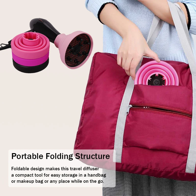 Силиконовый рассеиватель для волос, складной Универсальный Рассеиватель для вьющихся волос