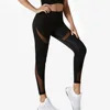 Leggings patchwork a rete-3