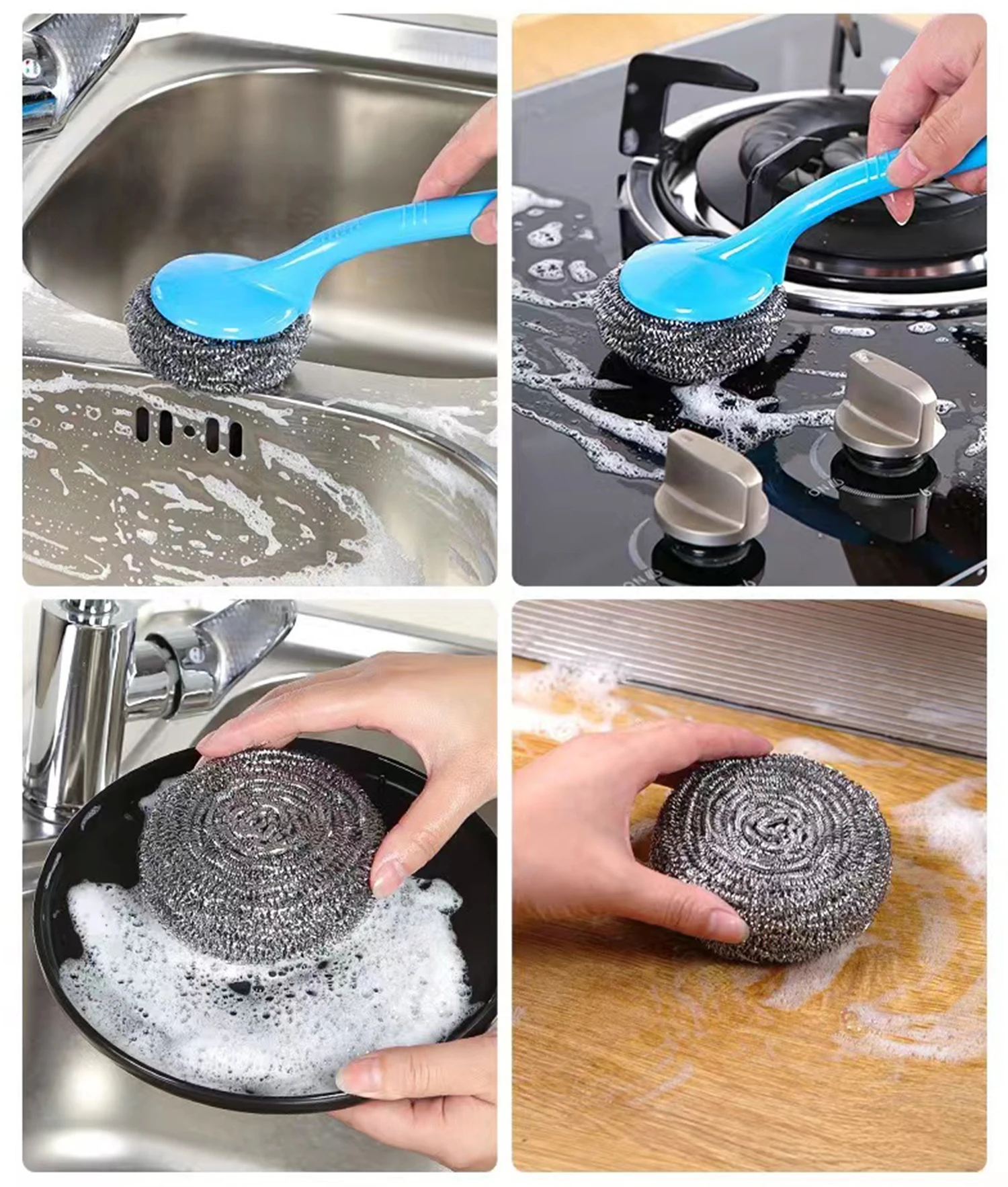 Supermarket Do Activity Special Combination Stainless Steel Wire Scrub With Handles Buy