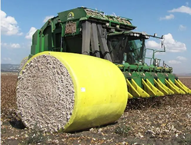 Gele katoen verpakkingsfilm PE-film met kleverige en niet-kleverige film 1