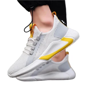 2026 Men's Flying Woven Sneakers Casual Travel Running Walking Shoes Mesh Lining EVA Insole Summer Spring Autumn Winter
