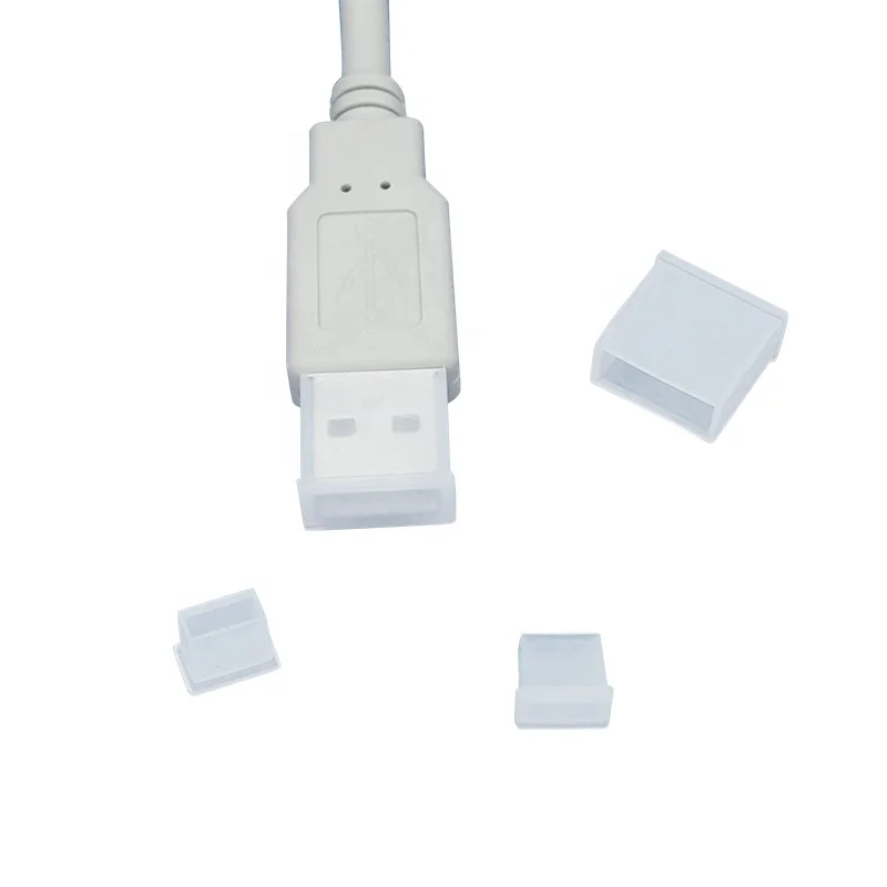 Силиконовый пылезащитный Usb-чехол типа a, пылезащитный чехол с крючком, резиновое уплотнение, черный, белый, эластичный на заказ