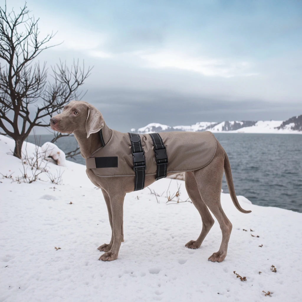 Waterproof Heated Anxiety Dog Reflection Jacket Winter Warm Dog Fleece Coat for Large Dogs Pet Designer Clothes