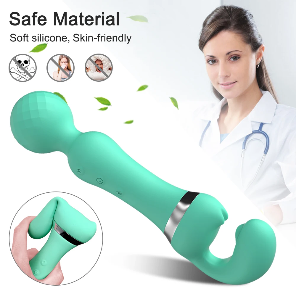 ALWUP Powerful Stimulator Personal Magic AV Vibrator Wand for Clitoris USB Rechargeable Massager Sex Toys for Adults Female