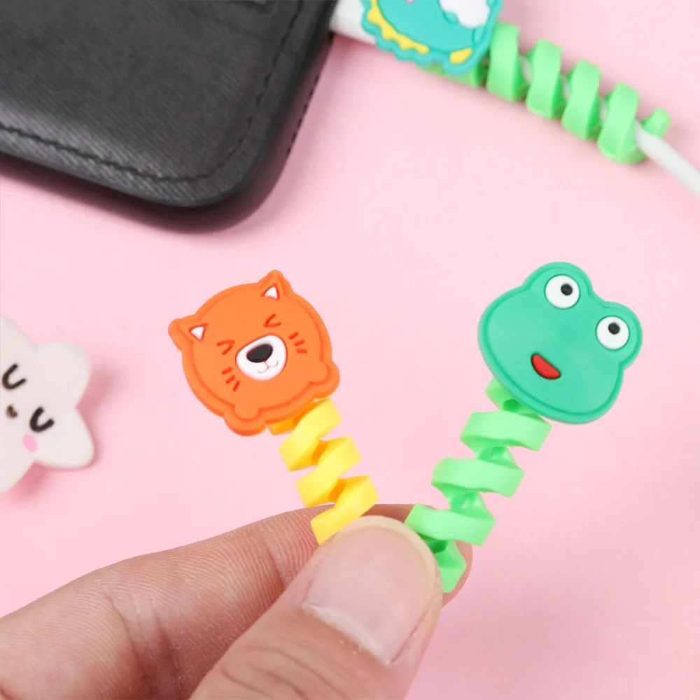Promotional Gadgets Cute Animal Cartoon Creative Data Cable Protector Protective Cover Charging Cable Protector