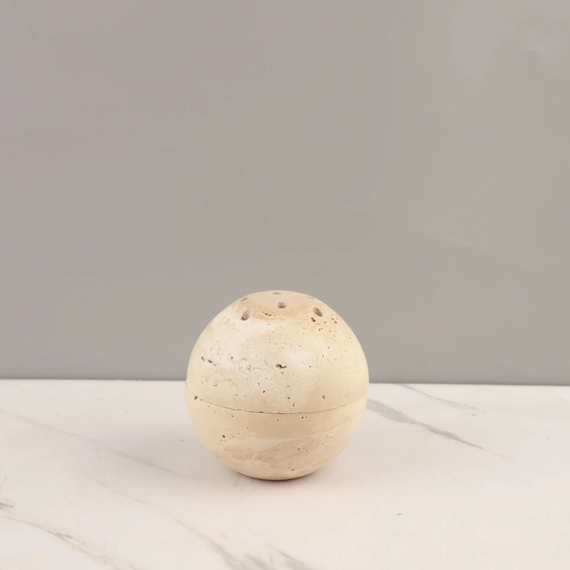 Natural Marble Spherical Aromatherapy Burners for Home Decor Hallway TV Cabinet Office Decorations Fragrance Accessories