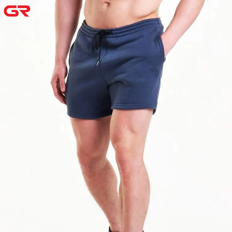 mens slim fit fleece shorts