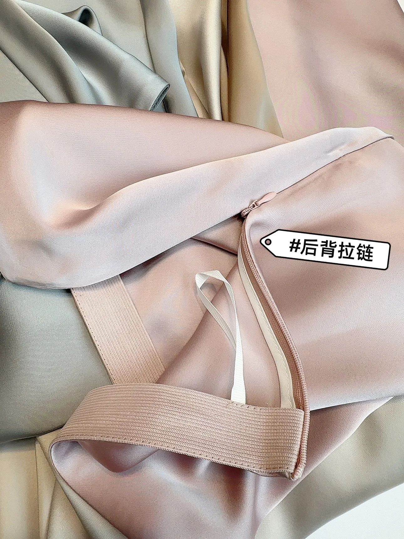 Summer Satin Long Skirt for Women Spring Summer Solid Color Fishtail Skirt Elegant Office Ladies High Waist Solid A-line Skirt