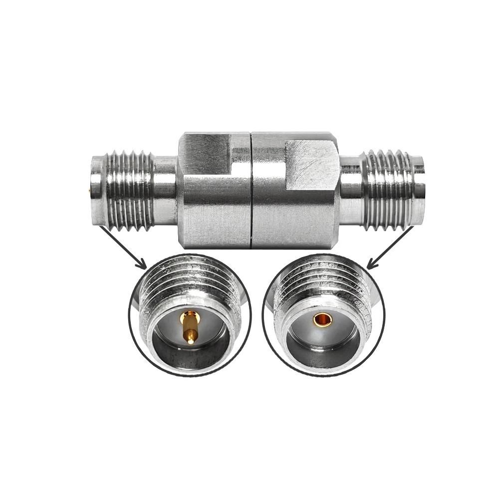 Factory Supply RP Sma Female Jack Hembra to Sma Female 18G Rf Stainless Steel Rf Coax Coaxial Adaptor Adapter  Rohs in Stock