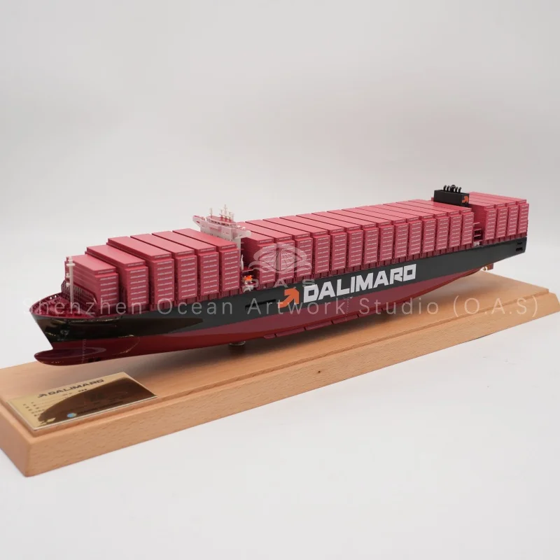 This container ship model is a highly simulation scale replica designed for major shipping lines. Fully customized with logo, ship name, color and livery to match your brand. Made with premium materials and exquisite craftsmanship, realistic hull, deck and container details. Ideal as office ornament, business gift, exhibition display and corporate souvenir. Stable quality, supports small batch customization, perfect for shipping, logistics and freight forwarding enterprises.Amber@vesselmodel.com Tel: +86 18038048785