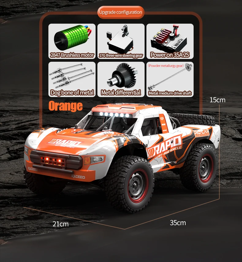 Hot Selling JJRC Q130 Brushless 70KM/H Brushed 48kKM/H High-speed Car RC  Trucks Remote Control Toy RC Cars for Kids Gift