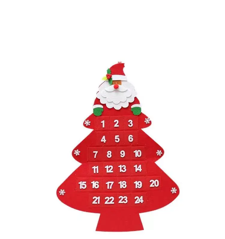 factory wholesale customizable felt advent calendar christmas
