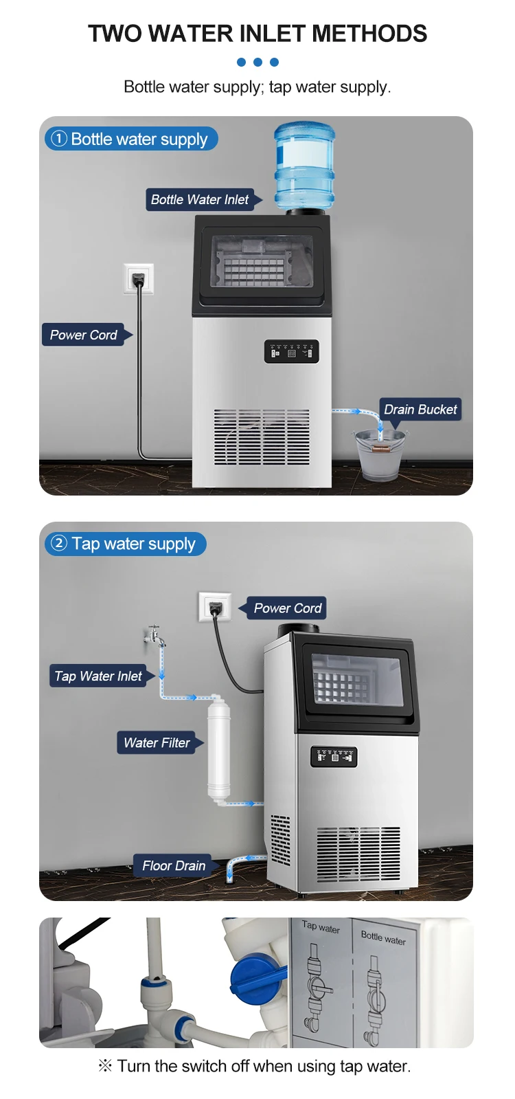 Ice Machines, 36kg/24Hour, 5kg, 110v/220v - detail 16