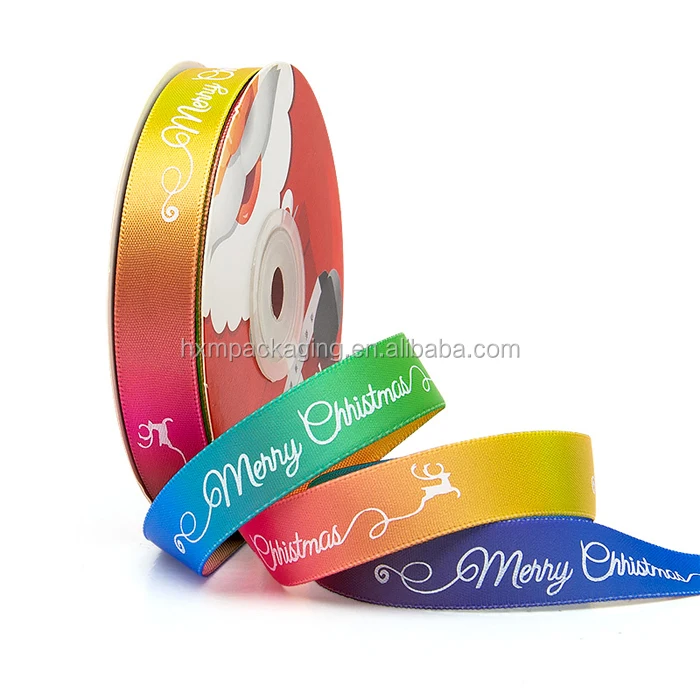 Заводской поставщик, оптовая продажа, Пользовательский логотип, полиэфирная Золотая фольга, атласная лента для украшения упаковки