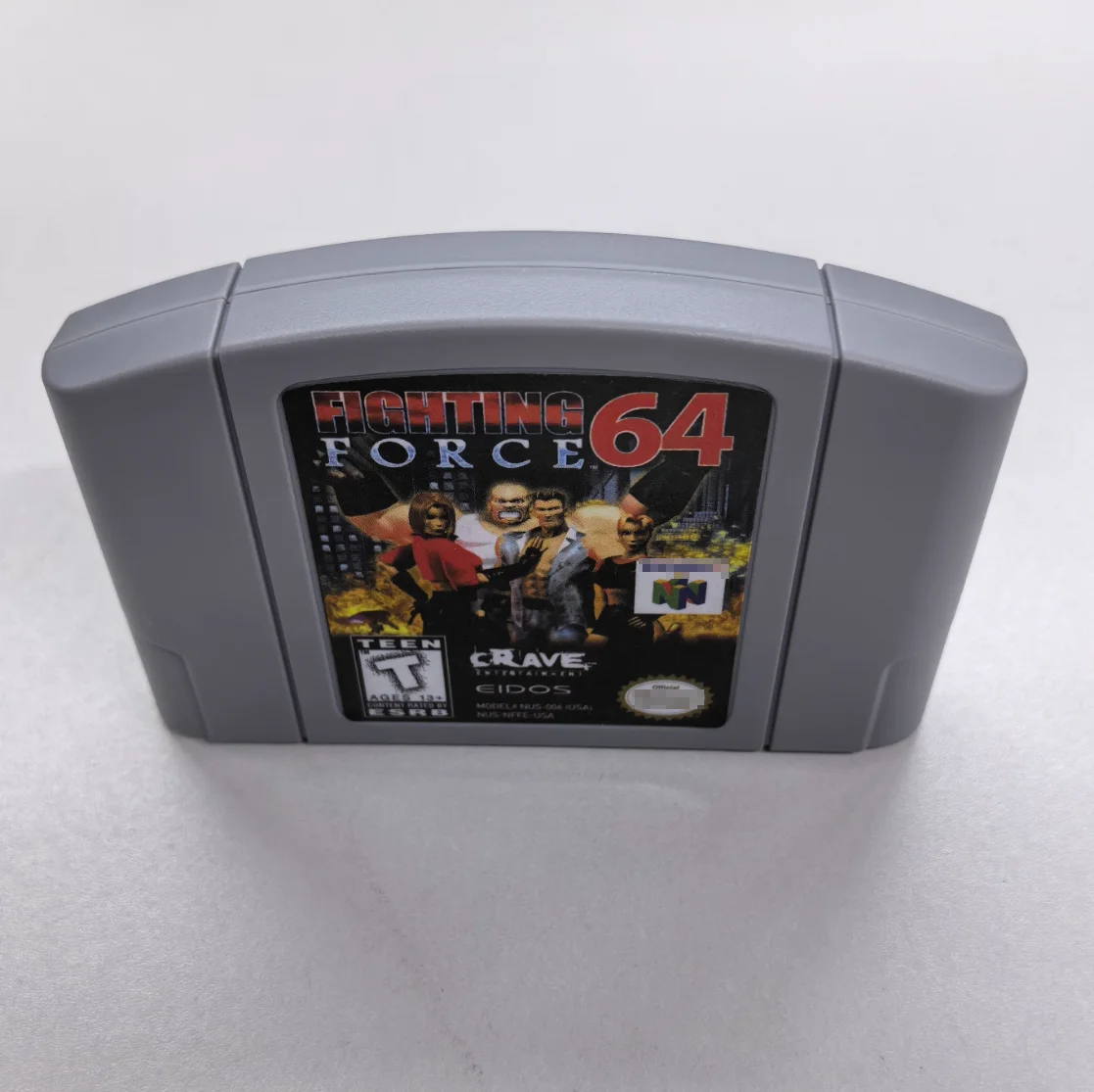 Fighting Force 64 N64 Game Cartridge Card for Nintendo 64 US Fighting Force 64 N64 Game Cartridge Card for Nintendo 64 US