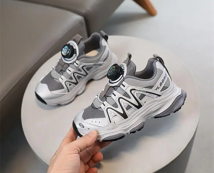 Children's Revolving Button Sports Shoes for Spring Autumn