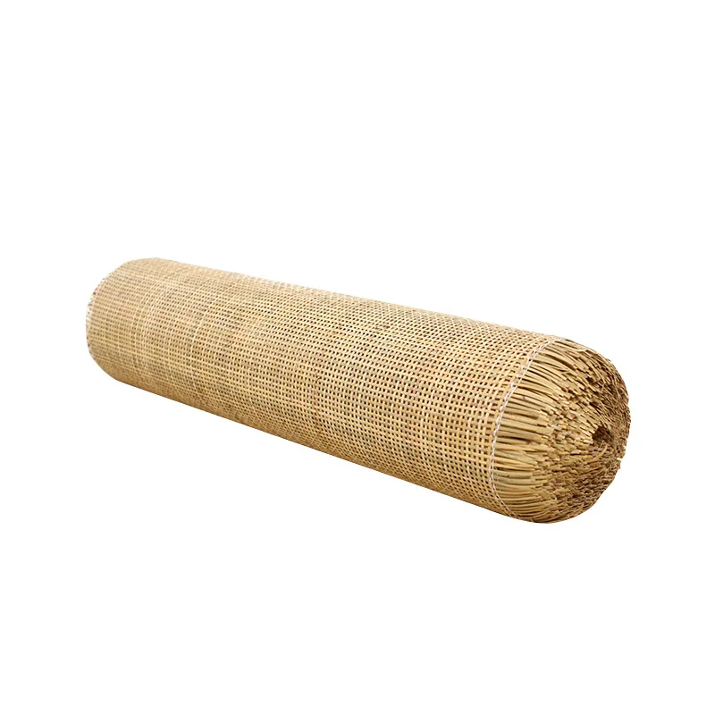 Factory High Quality Natural Mesh Rattan Cane Webbing Roll Woven Bleashed Rattan Webbing Cane