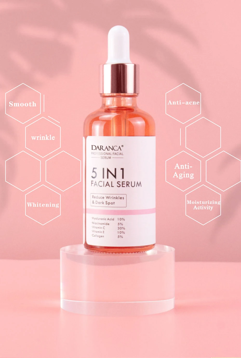 Wholesale Skin Care Hyaluronic Acid Niacinamide Vitamin C E Skincare