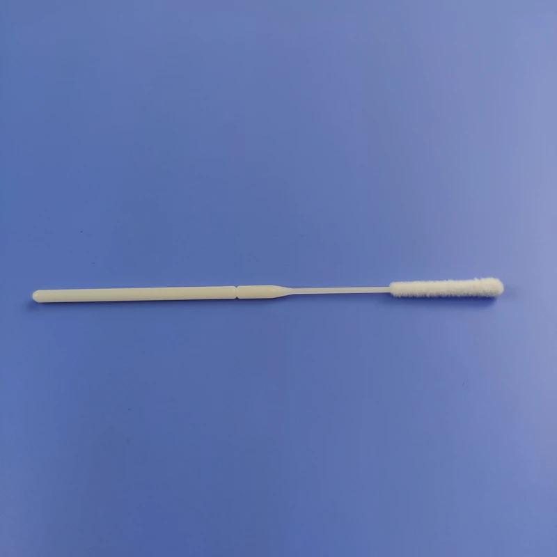 Nasal Swab Disposable Sterile Swab With Breakpoint Nylon Flocked Head