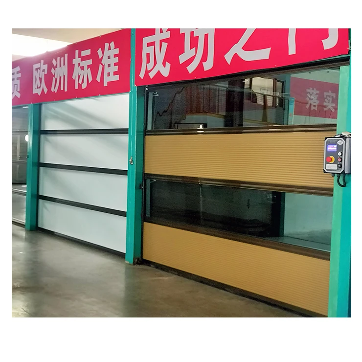 High Quality Half View Tempered Glass Transparent Garage Door