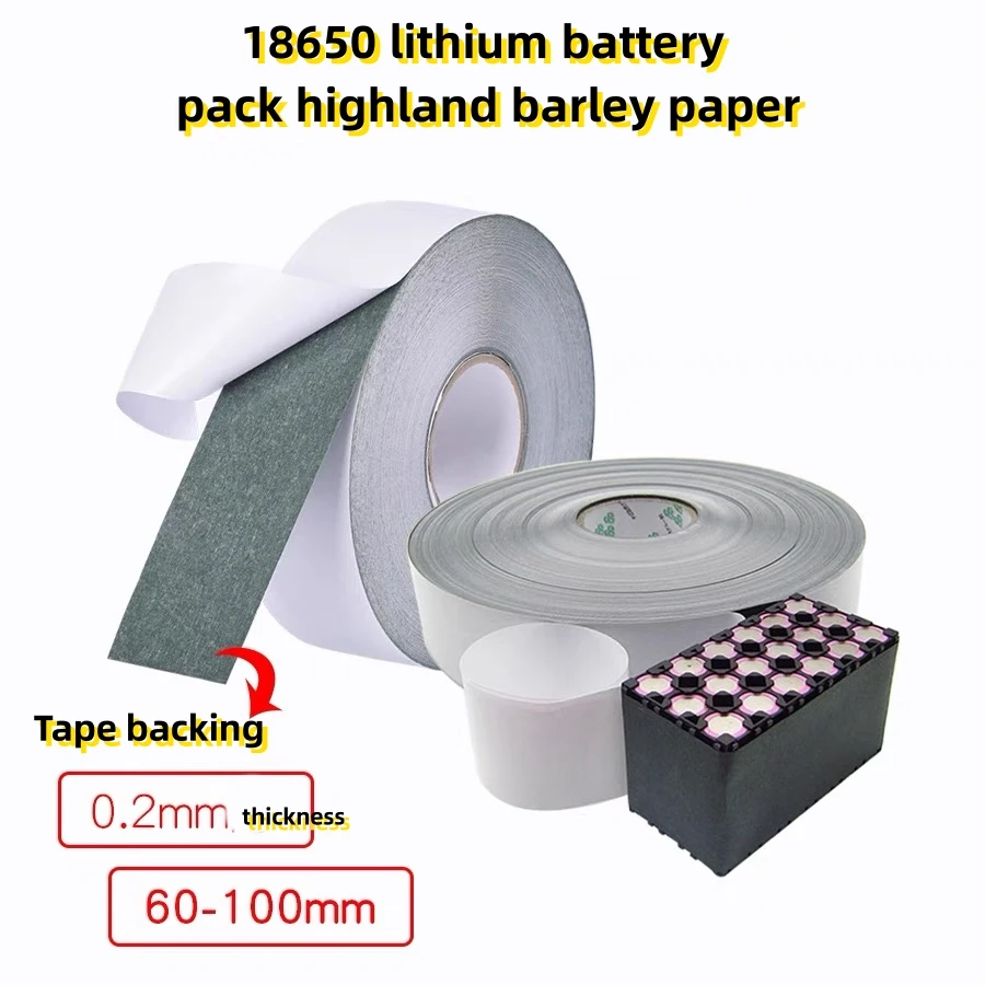 65mm 80mm 100mm 18650 Lithium Battery Insulation Gasket Barley Paper