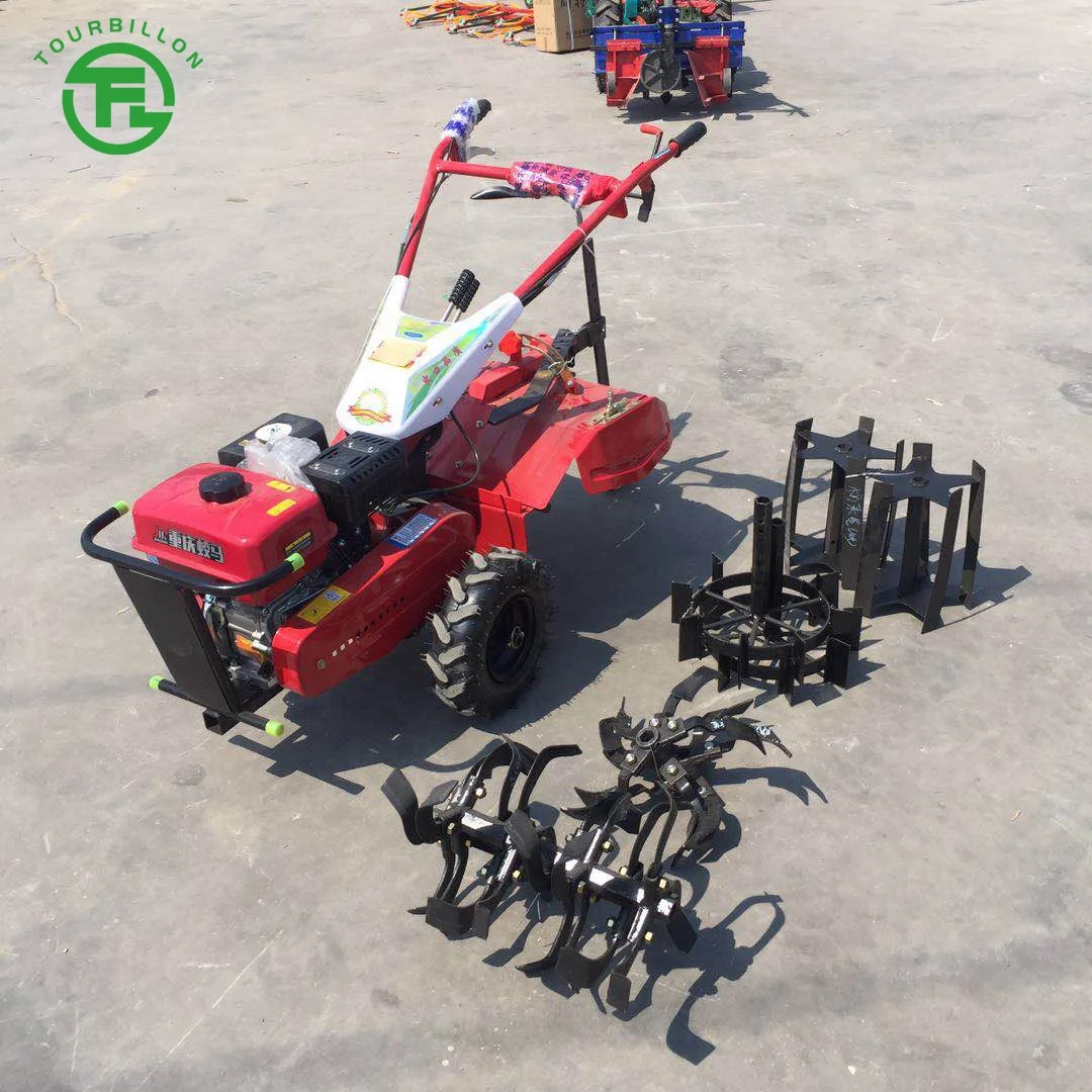 Agricultural Gasoline Diesel Tillermini Power Tiller 7hp 9hp Cultivator
