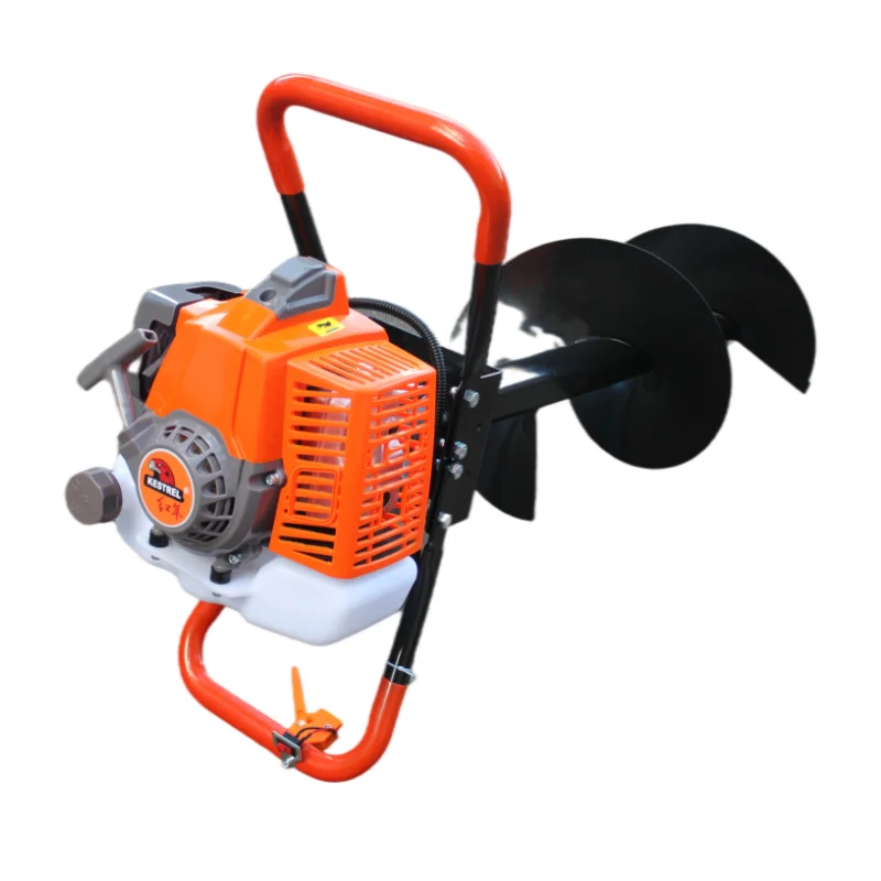 Наземное бензиновое сверло объемом 52 куб. См с диаметром сверла от 100 до 400 мм