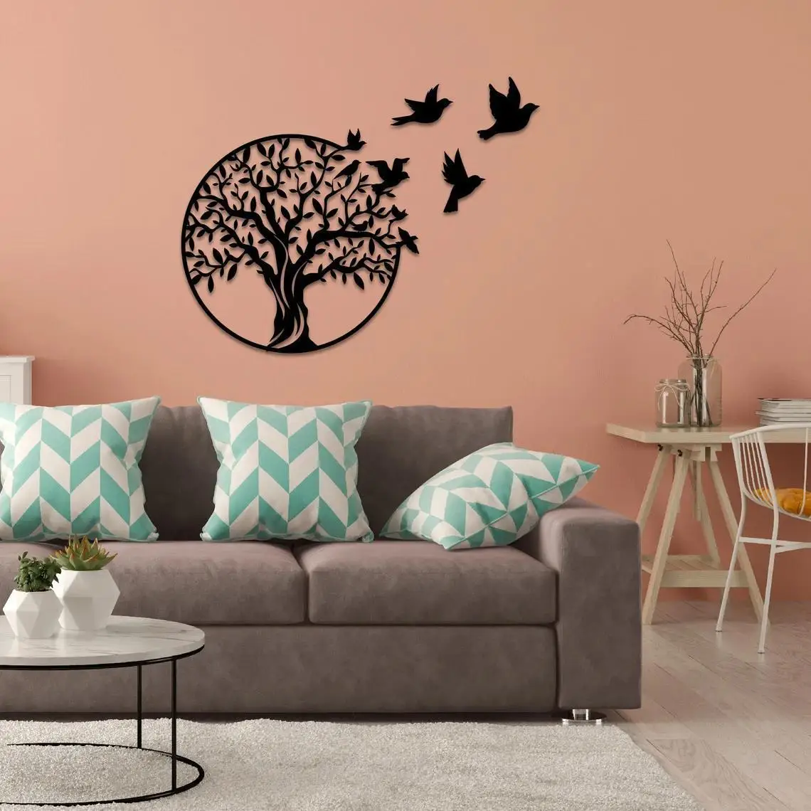 Tree of Life Wall Art Wall Hangings Gift Home Decor Metal Wall Art Decoration