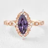 Lab Alexandrite Ring Shape 6