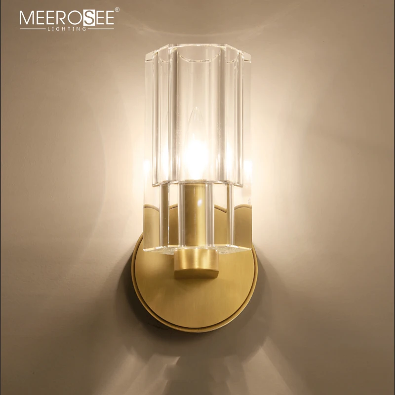 MEEROSEE Modern Hotel Bedroom Wall Light Indoor Decorative Surface Mounted Reading Wall Sconces MD86714