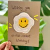 [Finished Greeting Card] White and Yellow Fried Eg