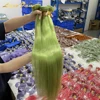 green hair
