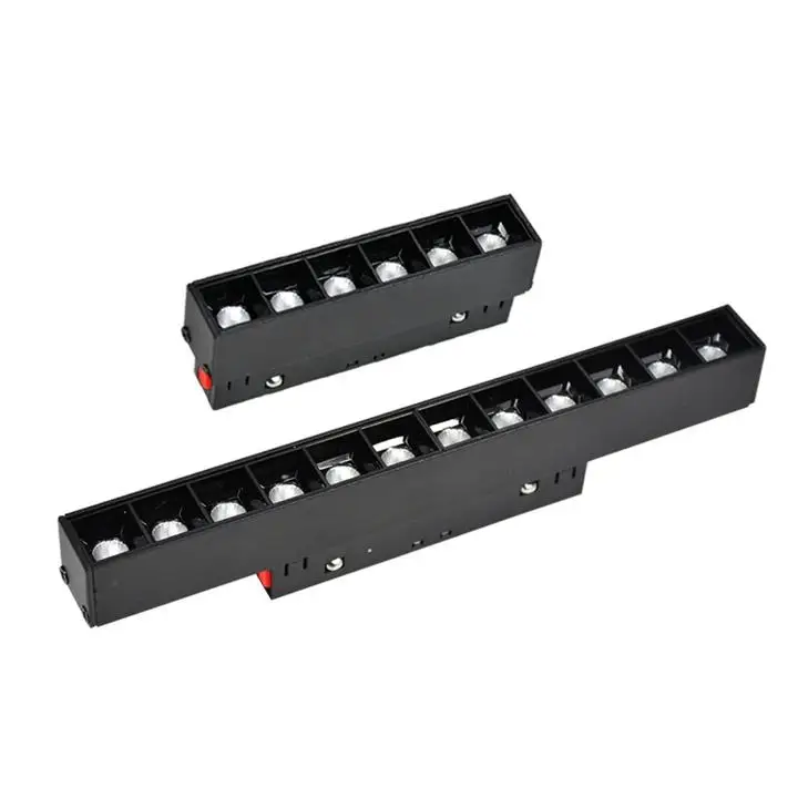Magnetic Led Track Light Foldable Track  Rail Recessed Ceiling Suspension Led Magnetic Track Light for Shop Home Industrial