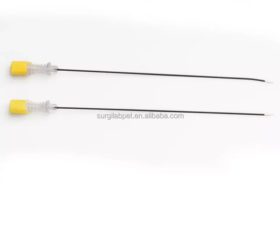 Best Selling Straight Tip 18g Rf Needle Curved Tip RF Needle with Ultrasound Universal Echogenic Rf Needle Cannula