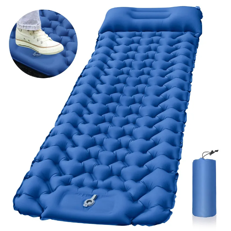 Inflatable Sleeping Pad Camping Lightweight Tpu Nylon Air Mattress Pad
