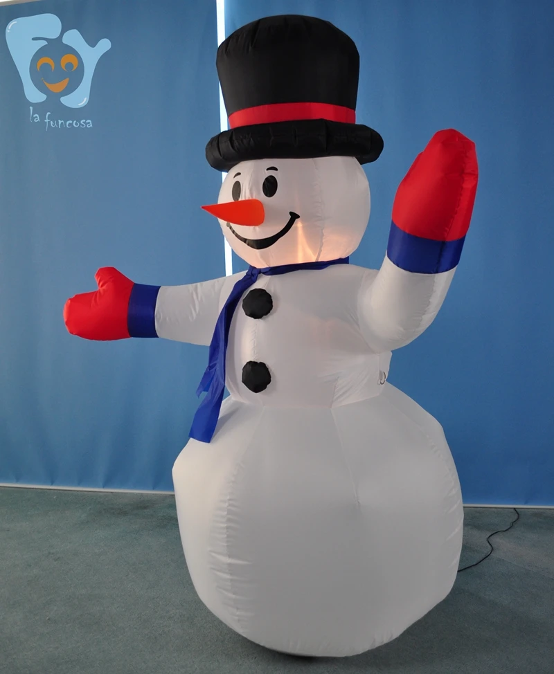 4ft 1.2m Lighted Led Yard Low Inflatable Abominable Snowman Christmas