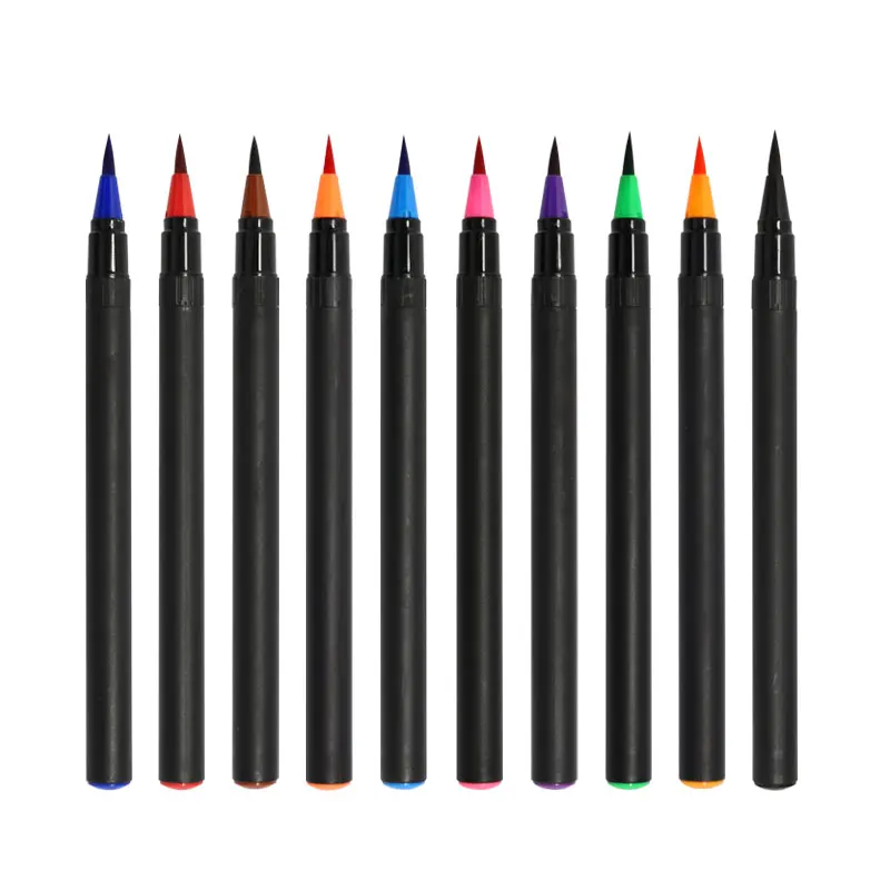 
Горячая Распродажа, 48 цветов, мягкий наконечник, набор акварельных кистей для каллиграфии 