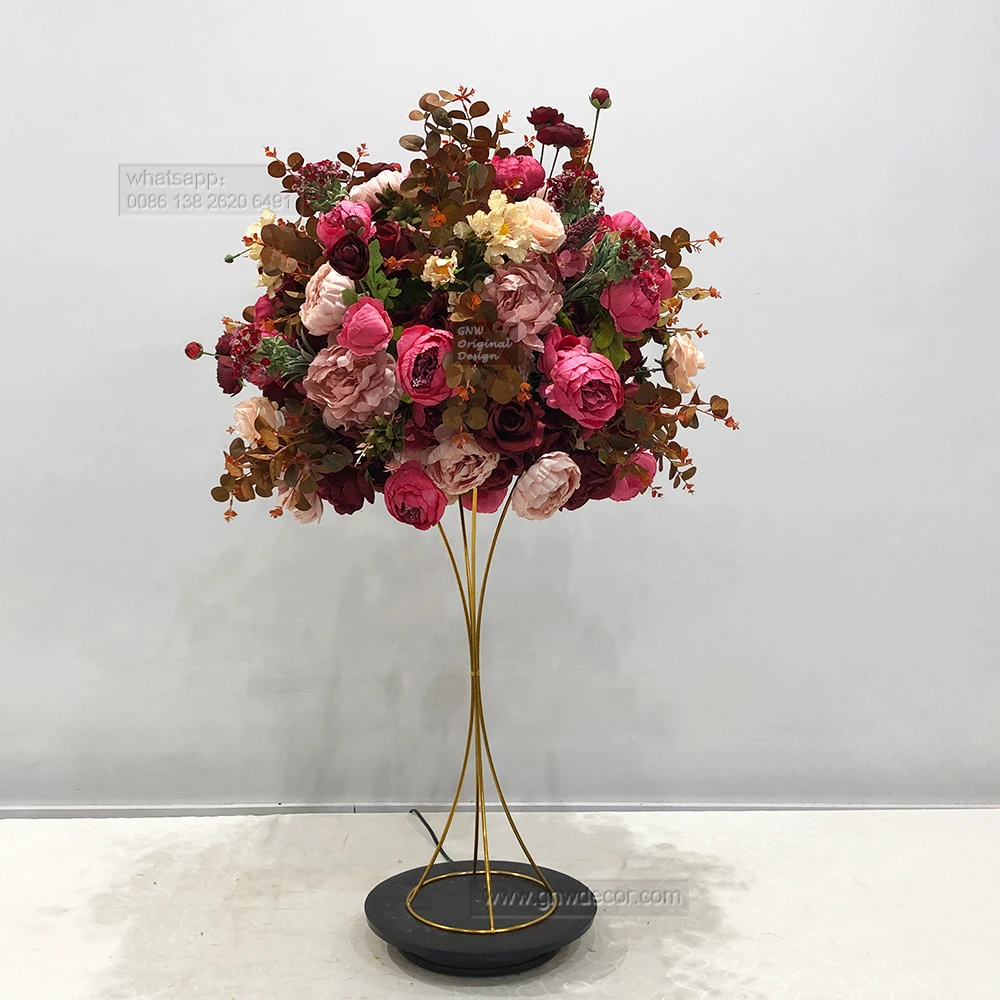 Elegant Wedding Artificial Greeny Peony Lavender Arrangement Decoration