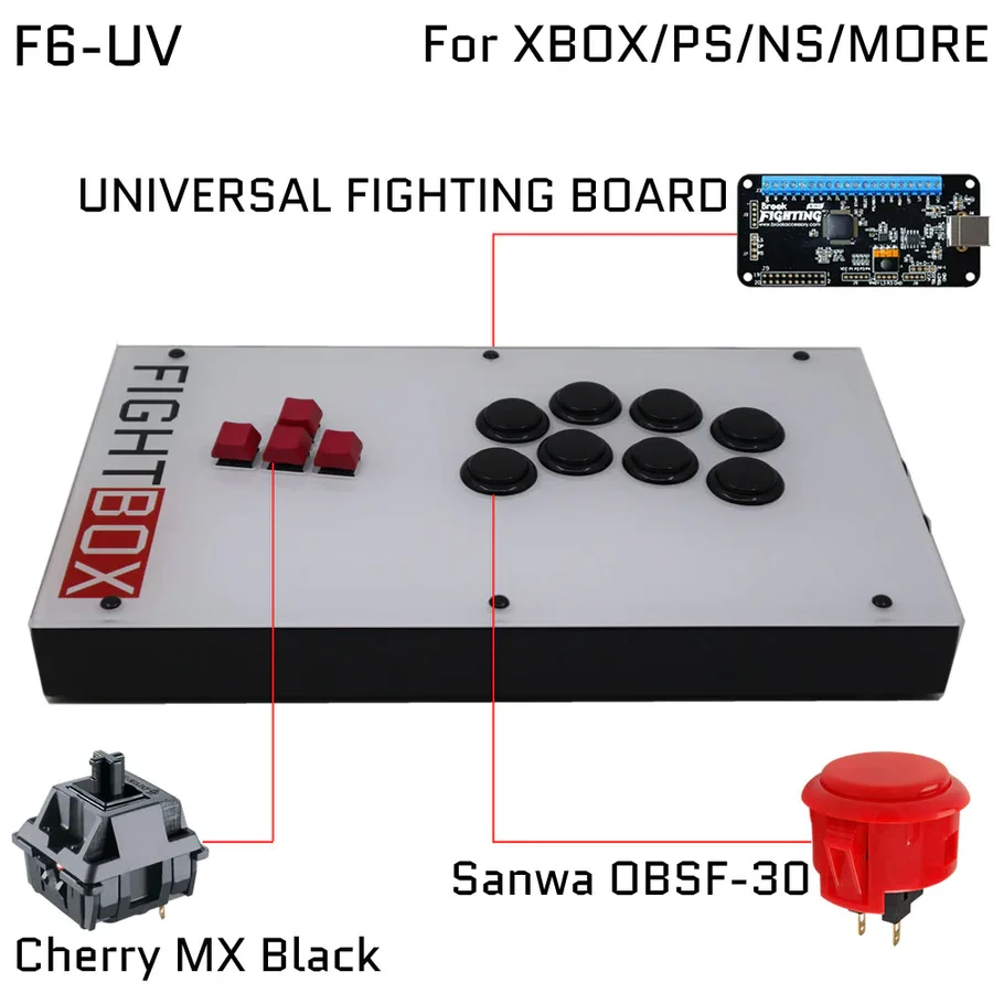 Keyboard Arcade Mixbox Style Fight Stick - Ultimate Control