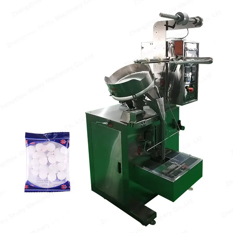 Automatic Vertical Compressed Candy Sterilized Tablets Round Ball Counting Packing Machine
