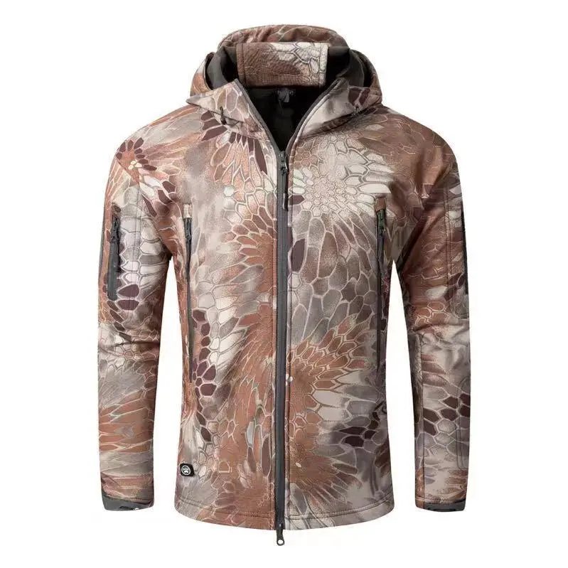 2024 Popular Style shark skin coat windproof waterproof jacket Gears Warm Softshell Jacket For Men_voghion.com
