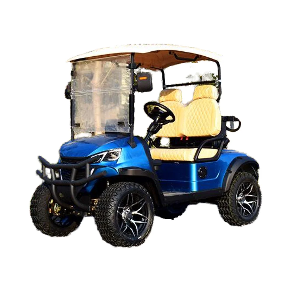 Carrello da golf elettrico Parison Factory 2 posti Carrelli da golf blu Veicolo utilitario elettrico 2025SDZX12PTPR14201