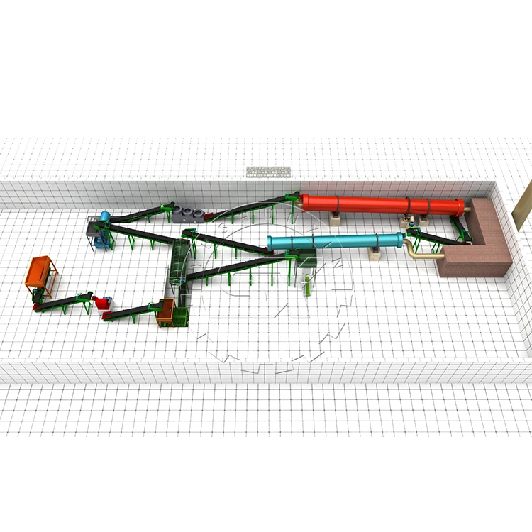 
Завод по производству удобрений, производственная линия биоорганических удобрений, машина для производства органических удобрений 