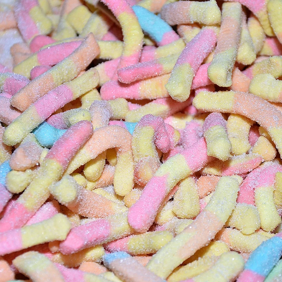 Sugar Coated Different Shape Fruit Flavour Gummy and Soft Jelly Candy